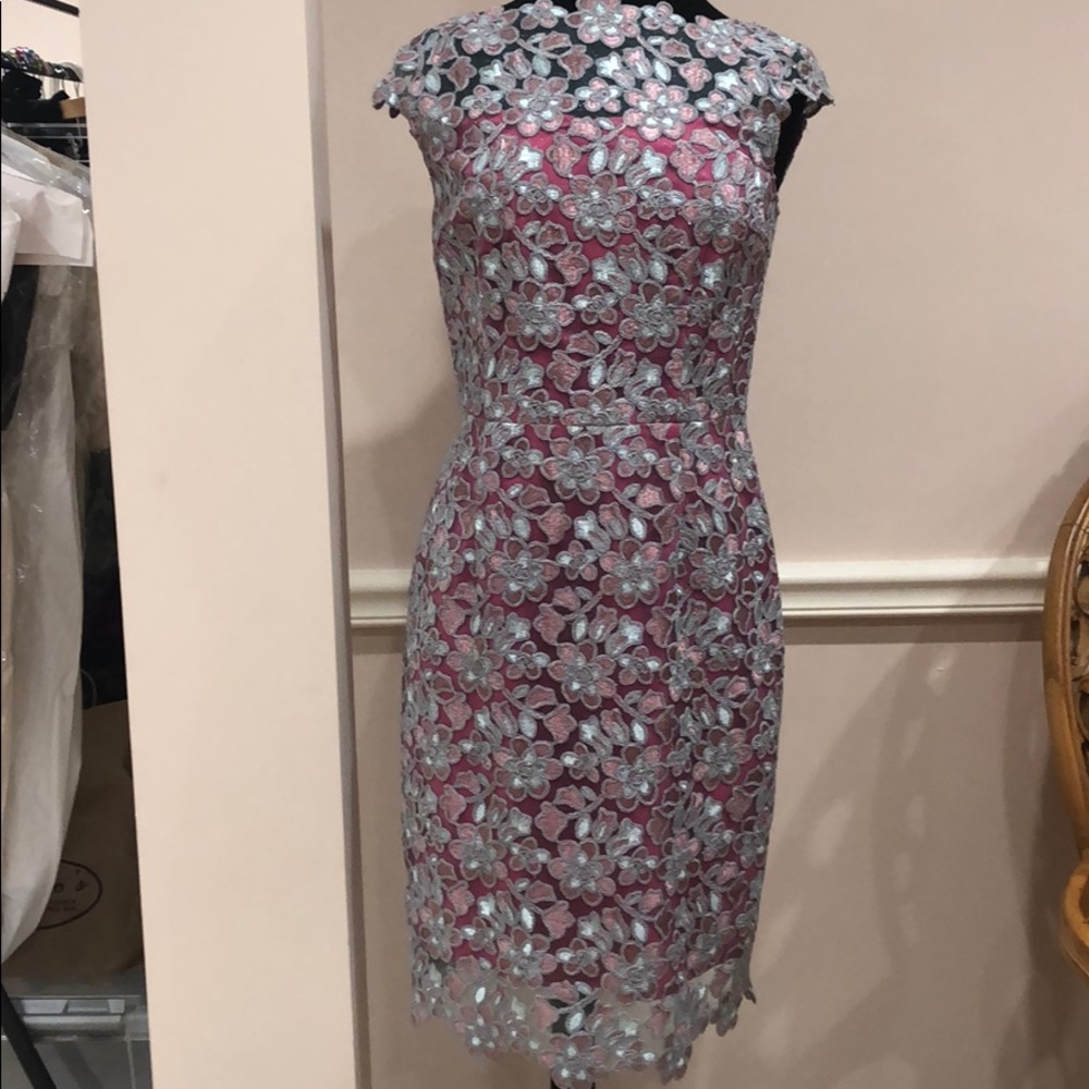 Woman’s lace cocktail dress